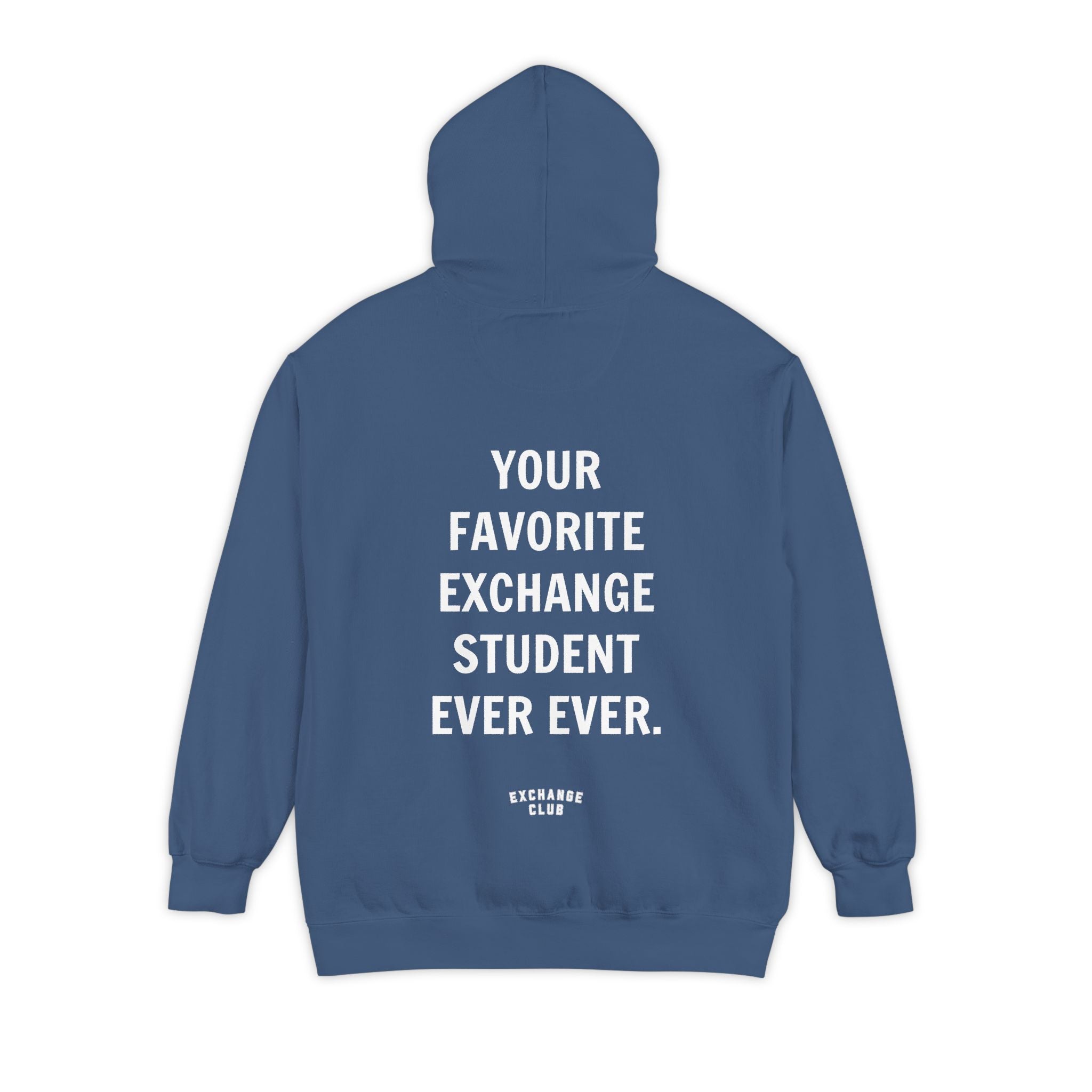 “Your Favorite Exchange Student Ever Ever.” Oversized Hoodie 🌍 | Premium Unisex Hoodie