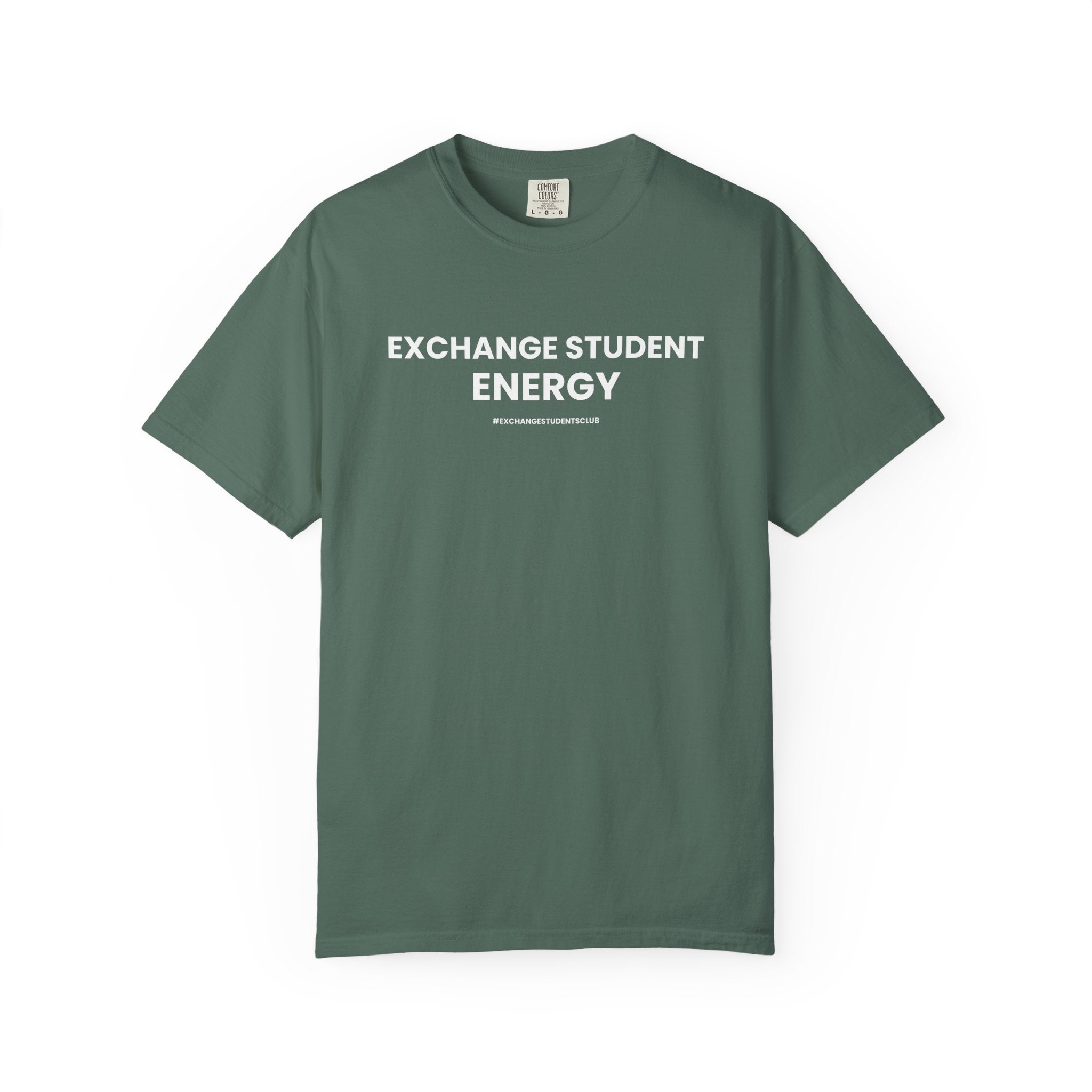“Exchange Student Energy” Unisex T-Shirt 🌎 | 100% Cotton Exchange Tee