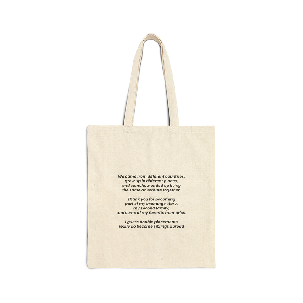 Best Double Placement Tote Bag 💛 | Exchange Student Friendship Tote