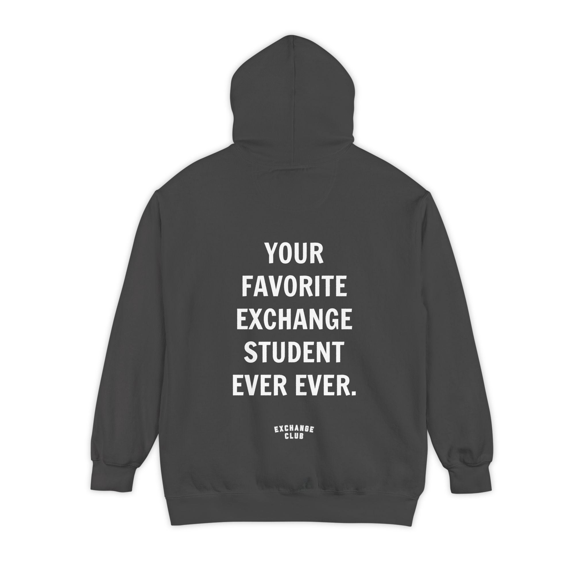 “Your Favorite Exchange Student Ever Ever.” Oversized Hoodie 🌍 | Premium Unisex Hoodie