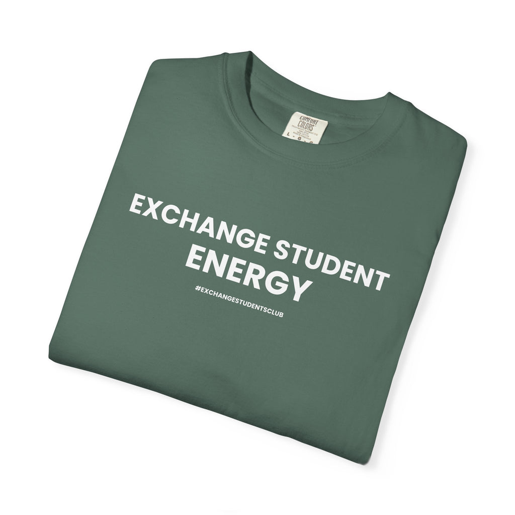 “Exchange Student Energy” Unisex T-Shirt 🌎 | 100% Cotton Exchange Tee