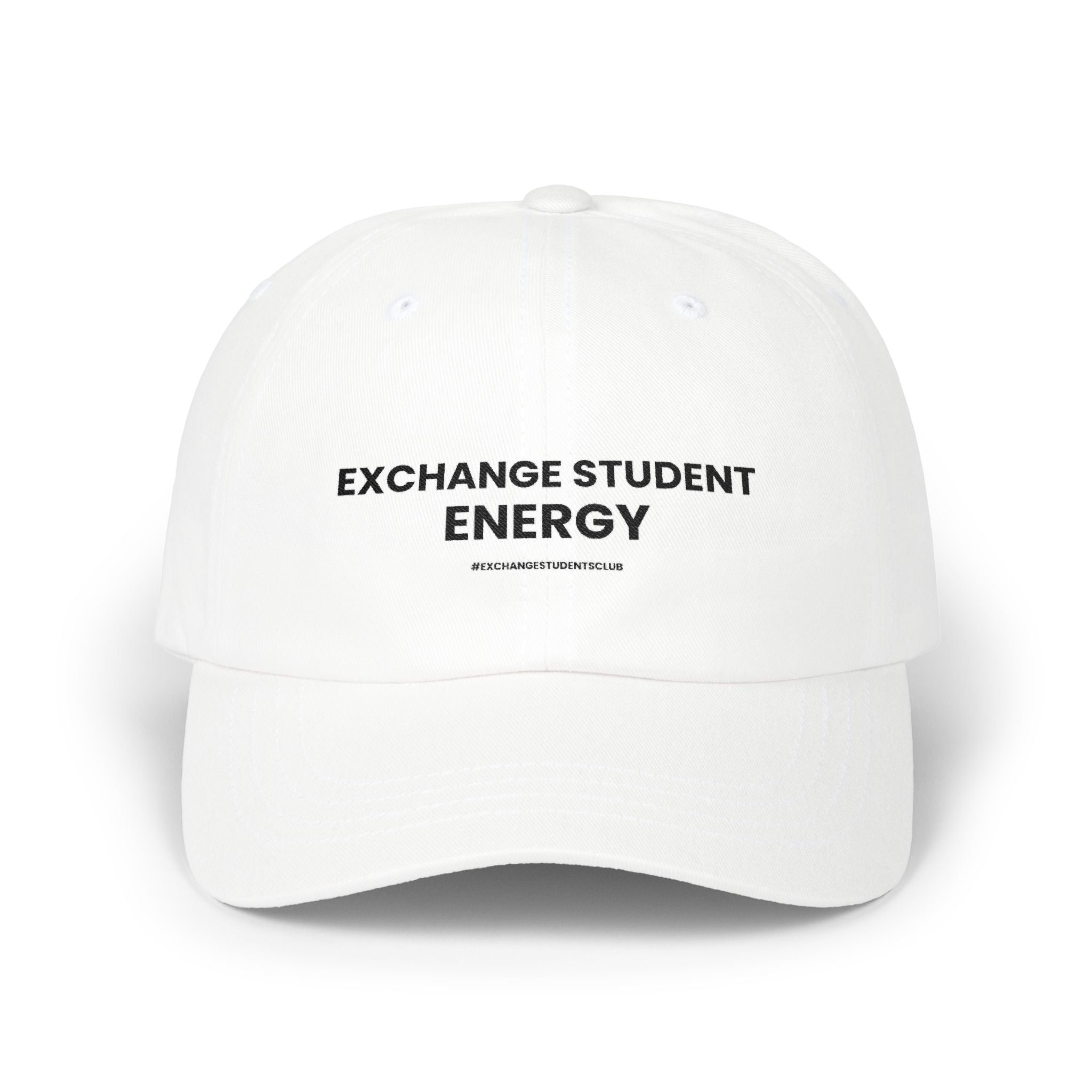 Exchange Student Energy Cap ✈️ | Minimal Exchange Student Hat