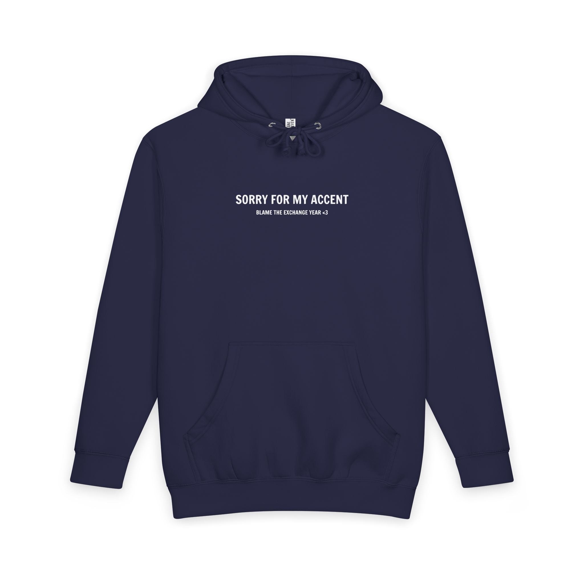 “Sorry For My Accent” Oversized Hoodie 🌍 | Premium Unisex Hoodie