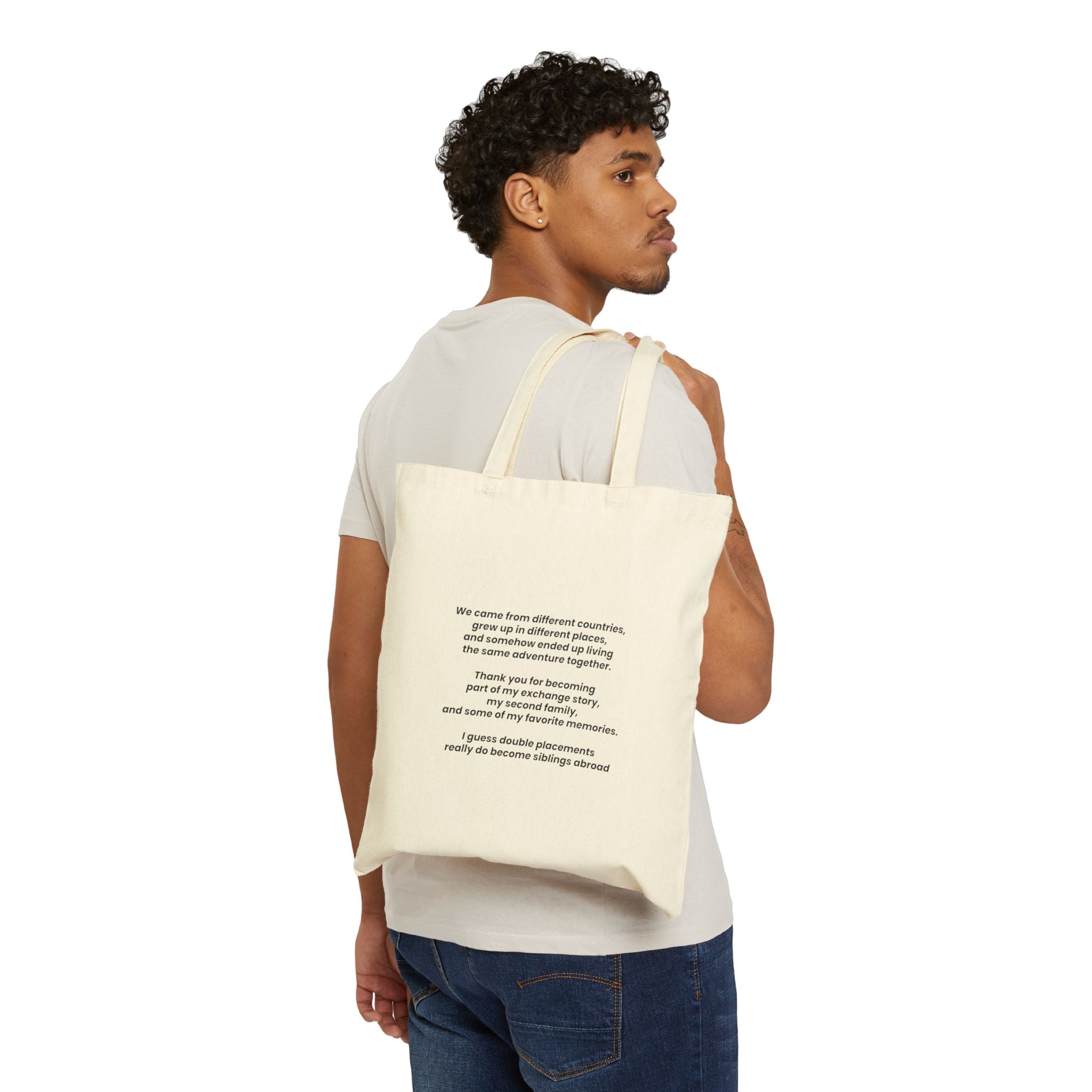 Best Double Placement Tote Bag 💛 | Exchange Student Friendship Tote