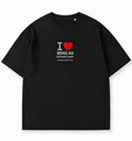 Embroidered “I ❤️ Being an Exchange Student” Oversized T-Shirt ✈️ | 100% Cotton